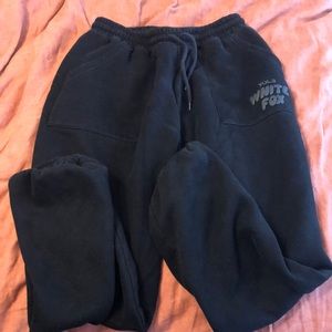 White fox sweatpants